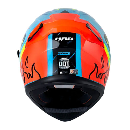 Casco Hro 514Dv Evo Polansky Azul Amarillo Visor Iridium Rojo 3 - ZONABIKER LA 21 2