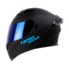 Casco Hro 514Dv Evo Solid Negro Azul Visor Iridium Azul
