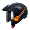 Casco Ich 102 Meshin Negro Naranja Visor Smoke
