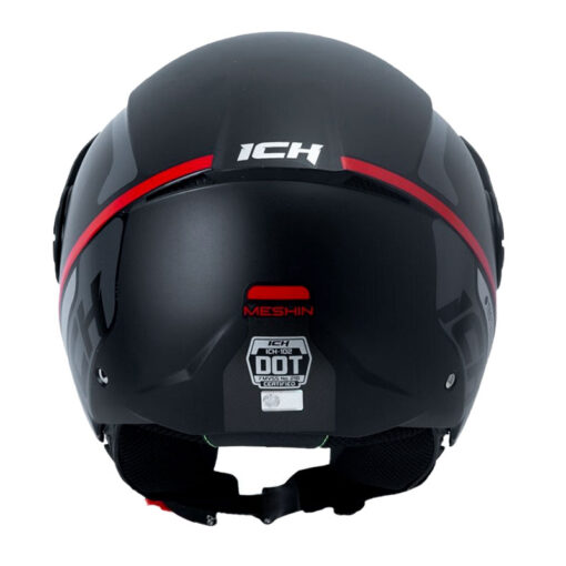 Casco Ich 102 Meshin Negro Rojo Visor Smoke 3 - ZONABIKER LA 21 2
