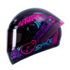 Casco Ich 501sp Time_Travel Negro Fucsia Visor Smoke