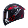 Casco Ich 501sp Time_Travel Negro Rojo Visor Smoke