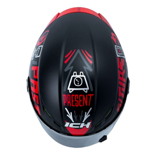 Casco Ich 501sp Time Travel Negro Rojo Visor Smoke 2 - ZONABIKER LA 21 1