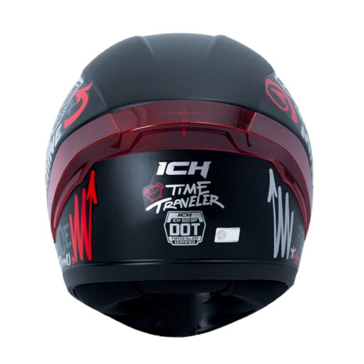 Casco Ich 501sp Time Travel Negro Rojo Visor Smoke 3 - ZONABIKER LA 21 2