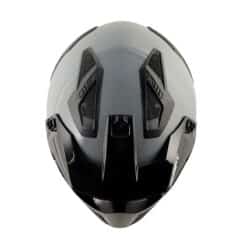 Casco Shaft 225 Prime Gris Naranja Visor Iridium Silver 2 - ZONABIKER LA 21 4