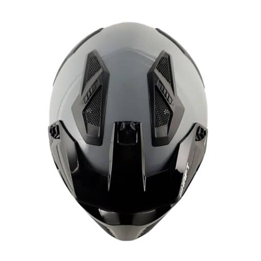 Casco Shaft 225 Prime Gris Naranja Visor Iridium Silver 2 - ZONABIKER LA 21 1