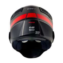 Casco Shaft 225 Prime Gris Rojo Visor Iridium Rojo 3 - ZONABIKER LA 21 5