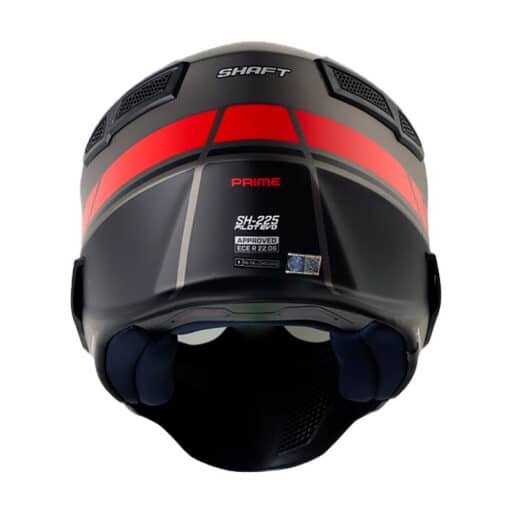 Casco Shaft 225 Prime Gris Rojo Visor Iridium Rojo 3 - ZONABIKER LA 21 2