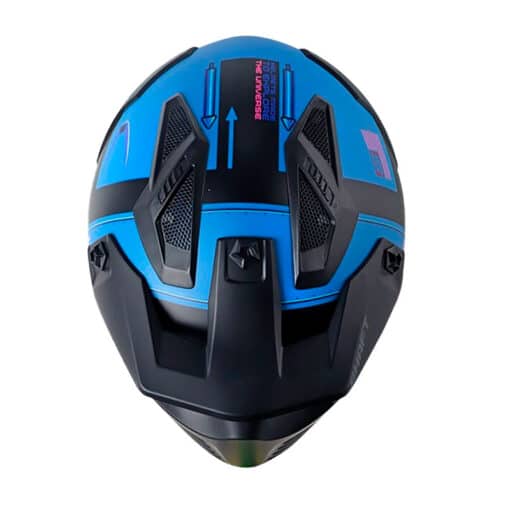 Casco Shaft 225 Saturn V Azul Fucsia Visor Iridium Fucsia 2 - ZONABIKER LA 21 1