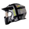 Casco Shaft 225 Saturn V Gris Amarillo Visor Silver