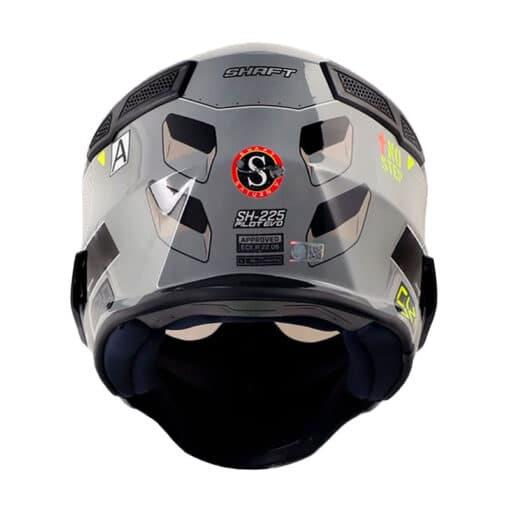 Casco Shaft 225 Saturn V Gris Amarillo Visor Silver 3 - ZONABIKER LA 21 2