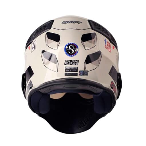 Casco Shaft 225 Saturn V Gris Rojo Visor Iridium Azul 3 - ZONABIKER LA 21 2