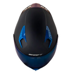 Casco Shaft 526sp Evo Solid Negro Azul Visor Iridium Azul 2 - ZONABIKER LA 21 5