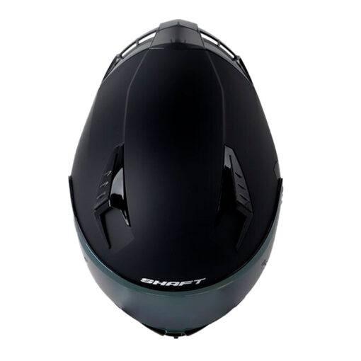 Casco Shaft 526sp Evo Solid Negro Gris Visor Iridium Dorado 2 - ZONABIKER LA 21 3