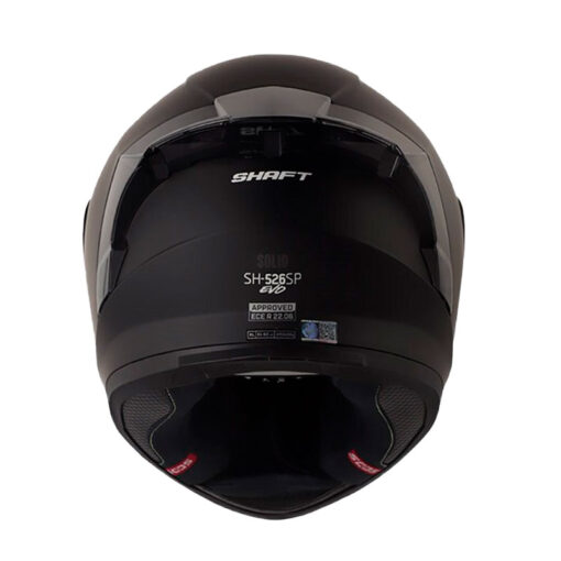 Casco Shaft 526sp Evo Solid Negro Gris Visor Iridium Dorado 3 - ZONABIKER LA 21 4
