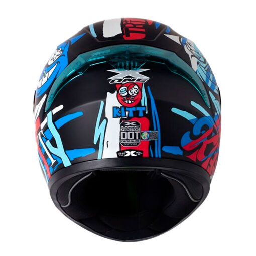 Casco X One X 500Gt Evo Kitt Negro Azul Visor Iridium Azul 3 - ZONABIKER LA 21 2