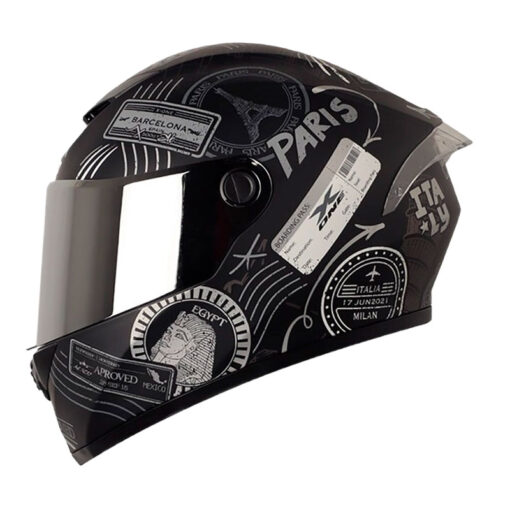 Casco X_One X-500Gt Evo Passport Negro Gris Visor Silver