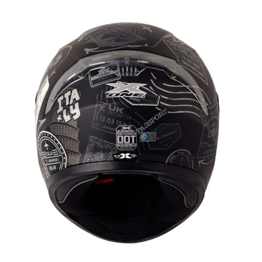 Casco X One X 500Gt Evo Passport Negro Gris Visor Silver 3 - ZONABIKER LA 21 2