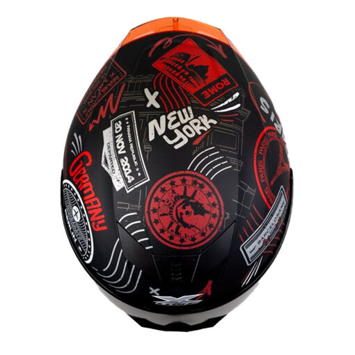 Casco X One X 500Gt Evo Passport Negro Rojo Visor Smoke 2 - ZONABIKER LA 21 1