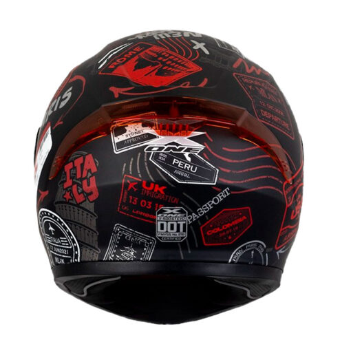 Casco X One X 500Gt Evo Passport Negro Rojo Visor Smoke 3 - ZONABIKER LA 21 2