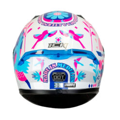 Casco Ich 503 Ed Especial Made In Medellin Blanco Azul Visor Azul 3 - ZONABIKER LA 21 5