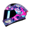 Casco Ich 503 Ed Especial Made In Medellín Morado Fucsia Visor Azul