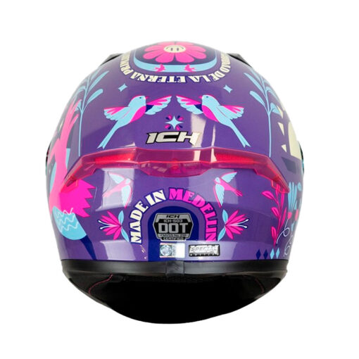 Casco Ich 503 Ed Especial Made In Medellin Morado Fucsia Visor Azul 3 - ZONABIKER LA 21 2