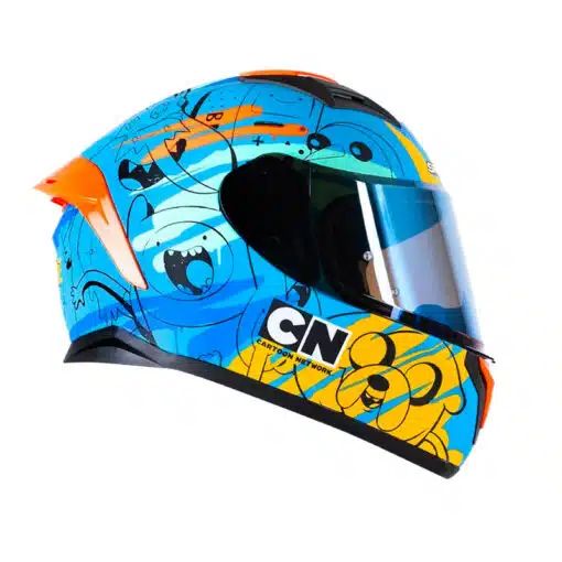 Casco Shaft 582Sp Evo Adventure Azul Amarillo Visor Iridium Dorado 2 - ZONABIKER LA 21 1
