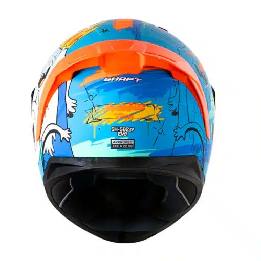 Casco Shaft 582Sp Evo Adventure Azul Amarillo Visor Iridium Dorado 3 - ZONABIKER LA 21 3