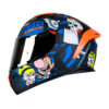 Casco Shaft 582Sp_Evo Billy y Mandy Azul Oscuro Visor Iridium Dorado