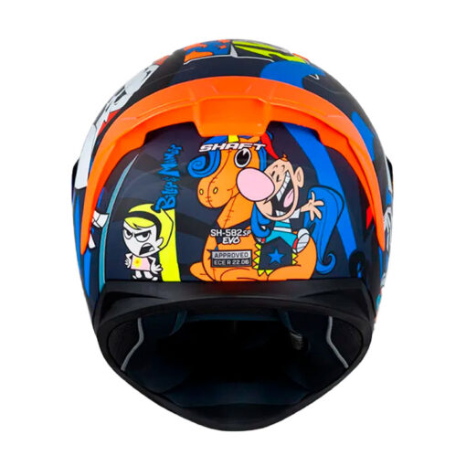 Casco Shaft 582Sp Evo Billy y Mandy Azul Oscuro Visor Iridium Dorado 4 - ZONABIKER LA 21 3