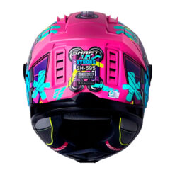 Casco Shaft 595 Stroke Fucsia Azul Visor Iridium Morado 3 - ZONABIKER LA 21 5