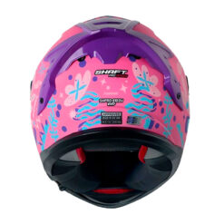 Casco Shaft Pro 610Dv Evo Fingerz Fucsia Rosado Visor Iridium Azul 3 - ZONABIKER LA 21 5