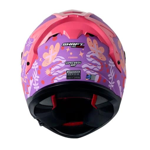Casco Shaft Pro 610Dv Evo Fingerz Morado Rosado Visor Iridium Morado 2 - ZONABIKER LA 21 1