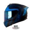 Casco Shaft Pro 610Dv Evo Mix Azul Visor Iridium Azul