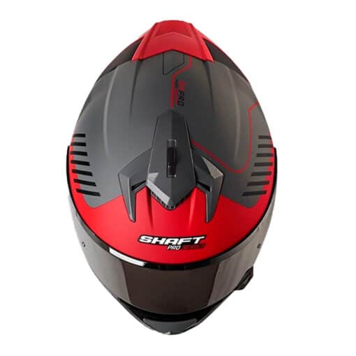 Casco Shaft Pro 610Dv Evo Mix Gris Rojo Visor Iridium Silver 2 - ZONABIKER LA 21 1