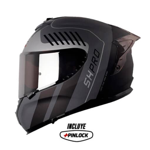 Casco Shaft Pro 610Dv Evo Mix Gris Silver Visor Iridium Silver