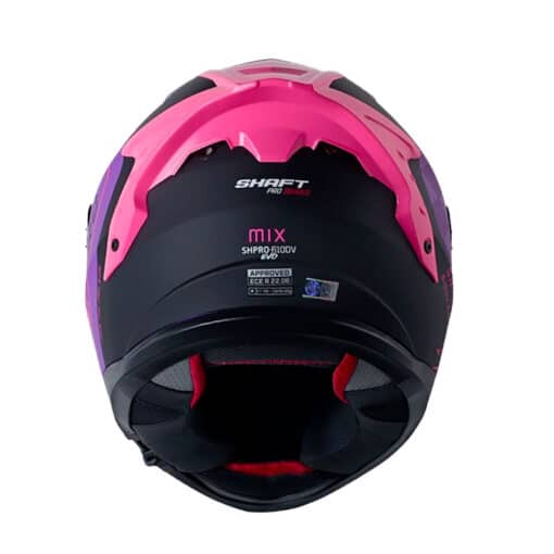 Casco Shaft Pro 610Dv Evo Mix Morado Fucsia Visor Iridium Morado 2 3 - ZONABIKER LA 21 2