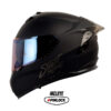 Casco Shaft Pro 610Dv Evo Solid Negro Gris Visor Iridium Azul