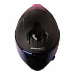 Casco Shaft Pro 610Dv Evo Solid Negro Turquesa Visor Iridium Azul 2 - ZONABIKER LA 21 4