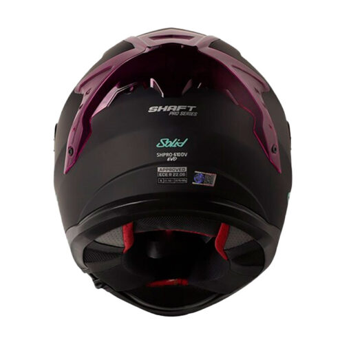 Casco Shaft Pro 610Dv Evo Solid Negro Turquesa Visor Iridium Azul 3 - ZONABIKER LA 21 2