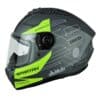 Casco Spartan Draken Fingerprint Gris Amarillo