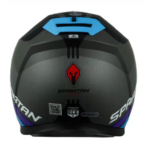 Casco Spartan Gecko Sv Epic Gris Azul 3 - ZONABIKER LA 21 2