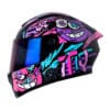 Casco X_One X-500Gt Evo Kitt Negro Morado Visor Iridium Morado