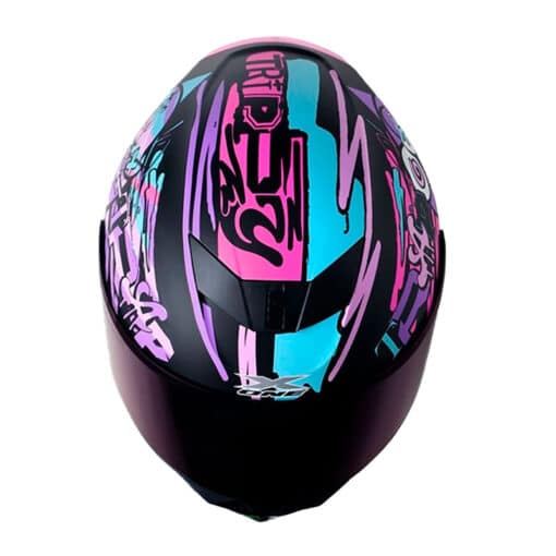 Casco X One X 500Gt Evo Kitt Negro Morado Visor Iridium Morado 2 - ZONABIKER LA 21 1