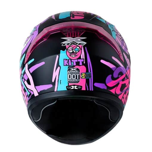 Casco X One X 500Gt Evo Kitt Negro Morado Visor Iridium Morado 3 - ZONABIKER LA 21 2
