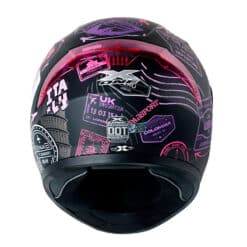 Casco X One X 500Gt Passport Negro Fucsia Visor Iridium Azul 3 - ZONABIKER LA 21 5