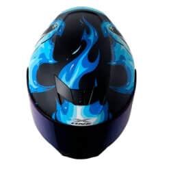 Casco X One X 500Gt Spitfire Negro Azul Visor Iridium Azul 2 - ZONABIKER LA 21 4