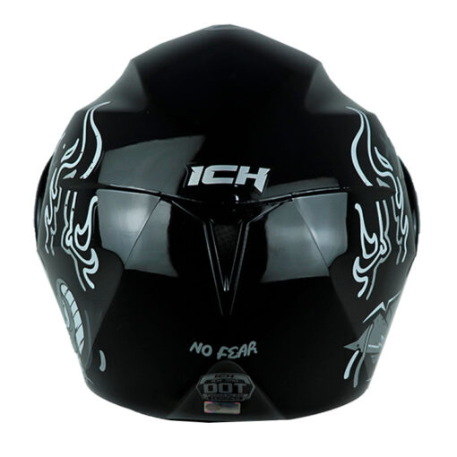 Casco Ich 3110 No Fear Negro Gris Visor Azul 3 - ZONABIKER LA 21 2