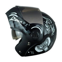 Casco Ich 3110 No_Fear Negro Gris Visor Silver